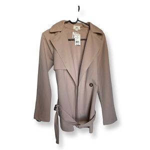Haze Rose Gold/ Pink jacket with belt, womens small